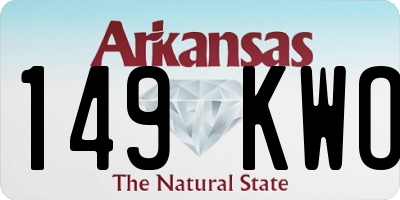 AR license plate 149KWO