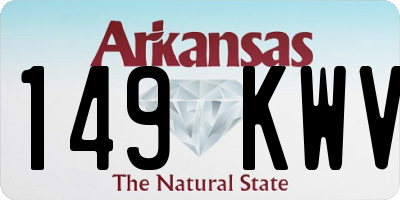 AR license plate 149KWV