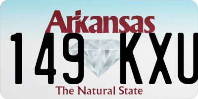 AR license plate 149KXU