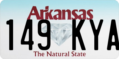 AR license plate 149KYA