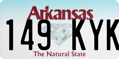 AR license plate 149KYK