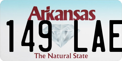 AR license plate 149LAE