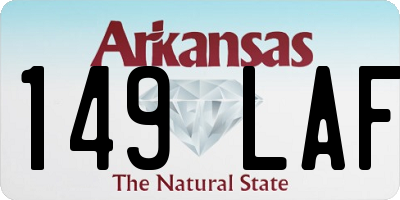 AR license plate 149LAF