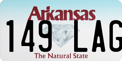 AR license plate 149LAG