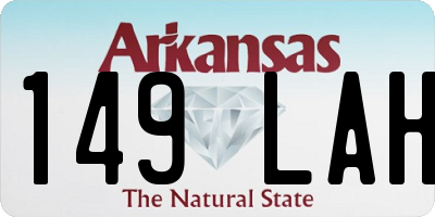 AR license plate 149LAH