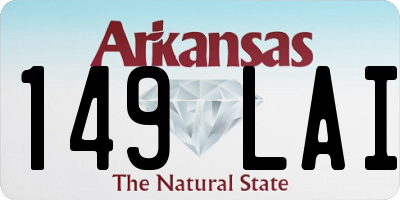 AR license plate 149LAI