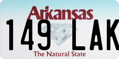 AR license plate 149LAK