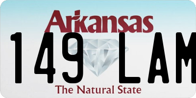 AR license plate 149LAM