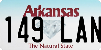 AR license plate 149LAN