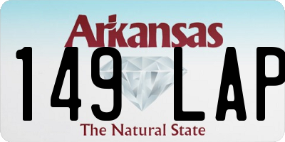 AR license plate 149LAP