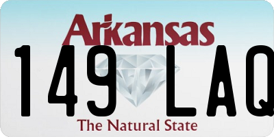 AR license plate 149LAQ