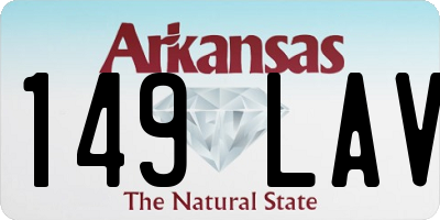 AR license plate 149LAV
