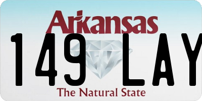 AR license plate 149LAY
