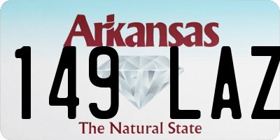 AR license plate 149LAZ