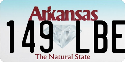 AR license plate 149LBE