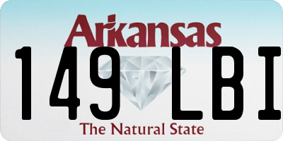AR license plate 149LBI