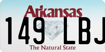 AR license plate 149LBJ