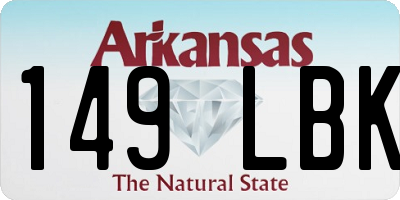AR license plate 149LBK