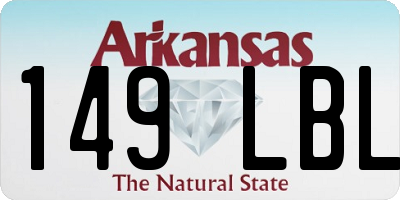 AR license plate 149LBL