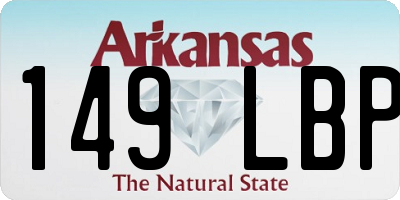AR license plate 149LBP