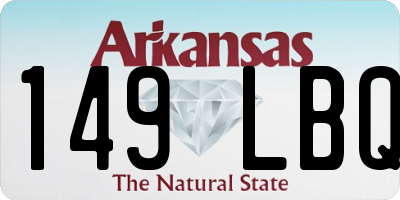 AR license plate 149LBQ