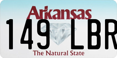 AR license plate 149LBR