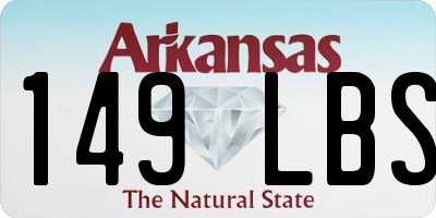 AR license plate 149LBS