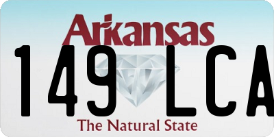 AR license plate 149LCA