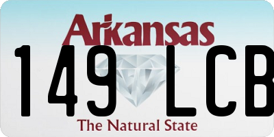 AR license plate 149LCB