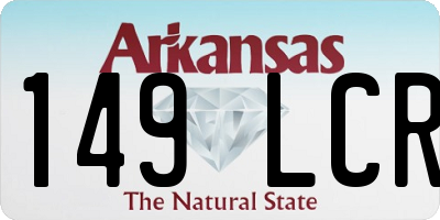 AR license plate 149LCR