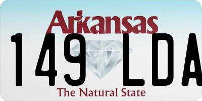 AR license plate 149LDA