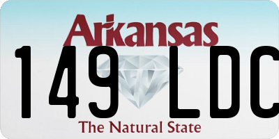 AR license plate 149LDC