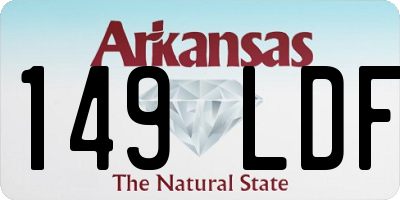 AR license plate 149LDF