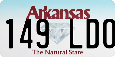 AR license plate 149LDO