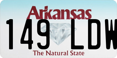 AR license plate 149LDW