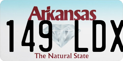 AR license plate 149LDX