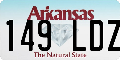 AR license plate 149LDZ