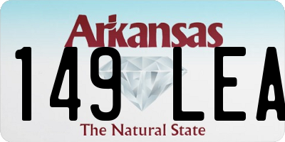 AR license plate 149LEA