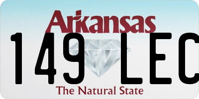 AR license plate 149LEC