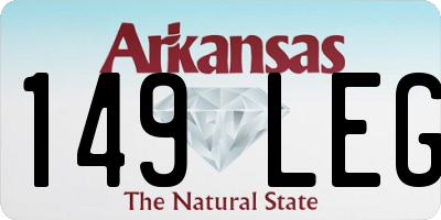 AR license plate 149LEG
