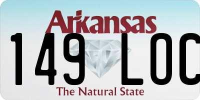 AR license plate 149LOC