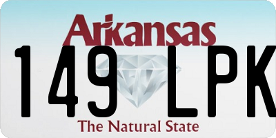 AR license plate 149LPK