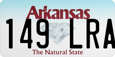 AR license plate 149LRA