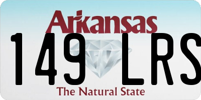 AR license plate 149LRS