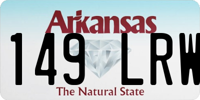 AR license plate 149LRW