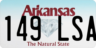 AR license plate 149LSA