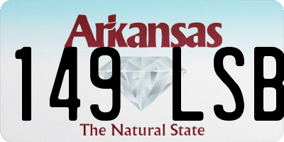 AR license plate 149LSB
