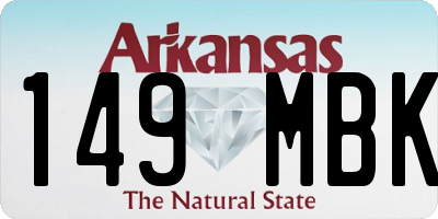 AR license plate 149MBK