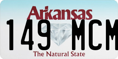 AR license plate 149MCM