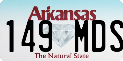 AR license plate 149MDS